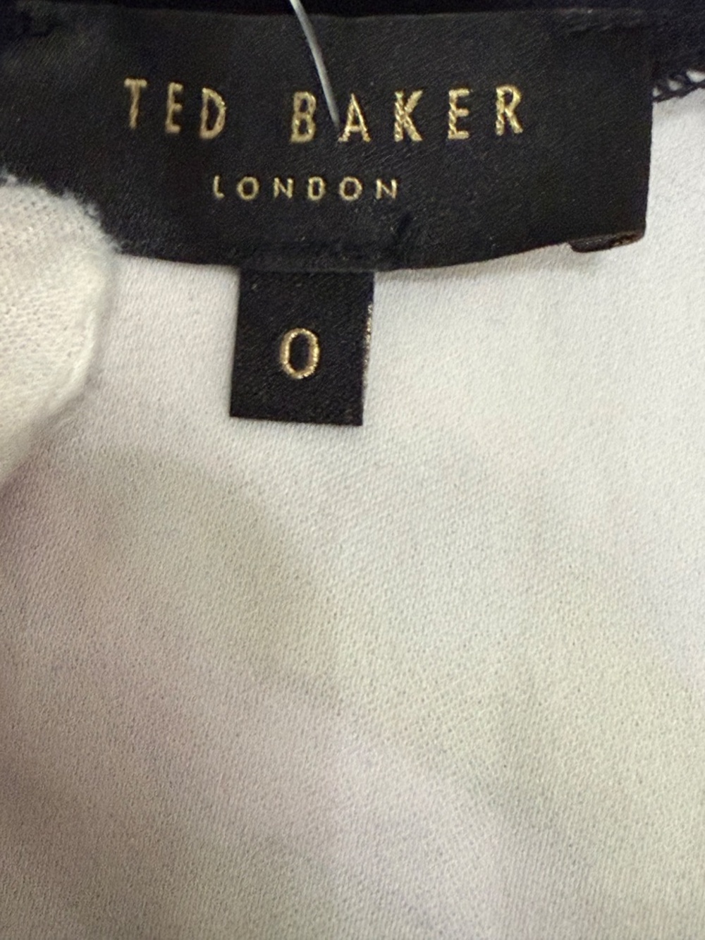 Ted Baker London Floral Woven-Back Knit Cardigan Shrug - Sz 0 (US XS) - Picture 3 of 10